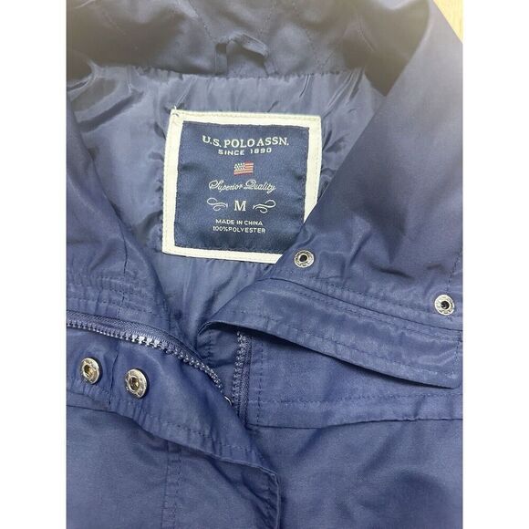 Polo Sport Womens Windbreaker Size Medium Athletic Running Jacket Cinch Waist - Picture 2 of 10